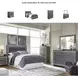 Lodanna Gray Queen Upholstered Platform Storage Bed