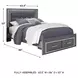 Lodanna Gray Queen Upholstered Platform Storage Bed