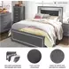 Lodanna Gray Queen Upholstered Panel Bed