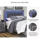 Lodanna Gray Queen Upholstered Panel Bed