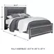 Lodanna Gray Queen Upholstered Panel Bed
