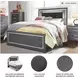 Lodanna Gray Full Upholstered Panel Bed