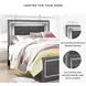Lodanna Gray Full Upholstered Panel Bed