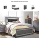 Lodanna Gray Full Upholstered Panel Bed