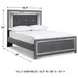 Lodanna Gray Full Upholstered Panel Bed