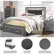 Lodanna Gray Full Upholstered Panel Storage Bed