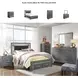 Lodanna Gray Full Upholstered Panel Storage Bed