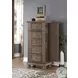 Allegra Pewter Swivel Chest
