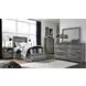 Baystorm Gray 6 Drawer Dresser and Rectangular Mirror