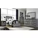 Baystorm Gray 6 Drawer Dresser and Rectangular Mirror