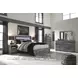 Baystorm Gray 6 Drawer Dresser and Rectangular Mirror