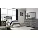Baystorm Gray 6 Drawer Dresser and Rectangular Mirror