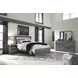 Baystorm Gray 6 Drawer Dresser and Rectangular Mirror