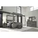 Baystorm Gray 6 Drawer Dresser and Rectangular Mirror