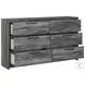 Baystorm Gray Youth Storage Panel Bedroom Set with 4 Drawers and LED
