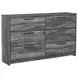Baystorm Gray Youth Panel Bedroom Set with LED