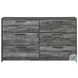 Baystorm Gray Youth Storage Panel Bedroom Set with 4 Drawers and LED