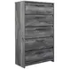 Baystorm Gray Youth Panel Bedroom Set with LED