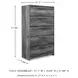 Baystorm Gray 5 Drawer Chest