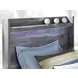 Baystorm Gray Twin Panel Bed with LED