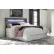 Baystorm Gray King Storage Panel Headboard with LED