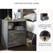 Baystorm Gray 1 Drawer Nightstand
