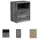 Baystorm Gray 1 Drawer Nightstand