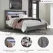 Baystorm Gray King Panel Bed