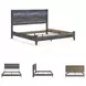 Baystorm Gray King Panel Bed