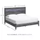 Baystorm Gray King Panel Bed
