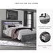 Baystorm Gray King Platform Storage Bed