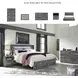 Baystorm Gray King Platform Storage Bed