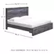 Baystorm Gray King Platform Storage Bed