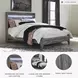 Baystorm Gray Queen Panel Bed