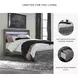 Baystorm Gray Queen Platform Storage Bed