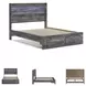 Baystorm Gray Queen Platform Storage Bed
