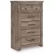 Keithland Brown 5 Drawer Chest