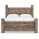 Keithland Brown King Poster Bed