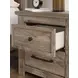 Keithland Brown 2 Drawer Nightstand with USB Charging