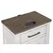 B00226 White And Brown Platform Storage Bedroom Set