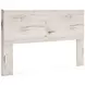 Lawroy Rustic White King Panel Headboard