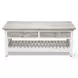 Island Haven Dapple Grey and Blanc Rectangular Coffee Table