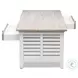 Island Haven Dapple Grey and Blanc Rectangular Coffee Table