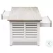 Island Haven Dapple Grey and Blanc Rectangular Coffee Table
