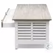 Island Haven Dapple Grey and Blanc Rectangular Coffee Table