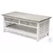 Island Haven Dapple Grey and Blanc Rectangular Coffee Table
