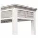 Islamorada Dapple Gray and Blanc Rectangular Console Table with USB Charging