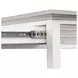 Islamorada Dapple Gray and Blanc Rectangular Console Table with USB Charging