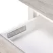 Islamorada Dapple Gray and Blanc Rectangular Console Table with USB Charging