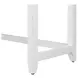 Islamorada Dapple Gray and Blanc Rectangular Console Table with USB Charging